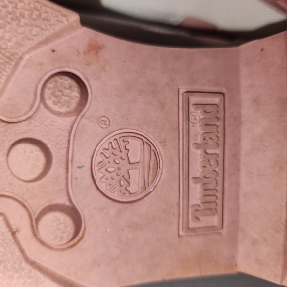 8M VNTG  Timberland Boots Pink White,Y2K, Designer,Leather,Princess,Outdoor - Picture 7 of 9